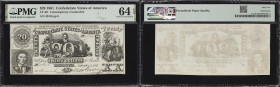 CT-20. Confederate Currency. 1861 $20. PMG Choice Uncirculated 64 EPQ. Contemporary Counterfeit.