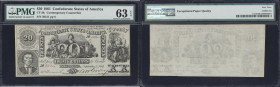 CT-20. Confederate Currency. 1861 $20. PMG Choice Uncirculated 63 EPQ. Contemporary Counterfeit.