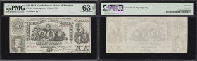 CT-20. Confederate Currency. 1861 $20. PMG Choice Uncirculated 63 EPQ. Contemporary Counterfeit.