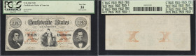 T-26. Confederate Currency. 1861 $10. PCGS Currency Very Fine 35.