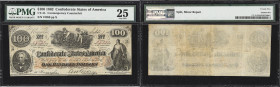 CT-41. Confederate Currency. 1862 $100. PMG Very Fine 25. Contemporary Counterfeit.