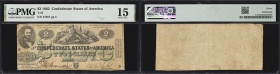 T-43. Confederate Currency. 1862 $2. PMG Choice Fine 15.
