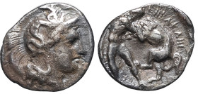 GRÈCE ANTIQUE - GREEK
Lucanie, Héraclée. Diobole ND (380-280 av. J.-C.), Héraclée.
HGC.1, 986 - SNG Delepierre 293-294 ; Argent - 1,06 g - 11,5 mm - 2...