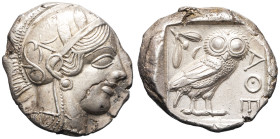 GRÈCE ANTIQUE - GREEK
Attique, Athènes. Tétradrachme de style classique ND (Ve s. av. J.-C.), Athènes.
HGC.4, 1597 - Sv.29 pl. 4 - SNG Delepierre 1414...