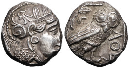 GRÈCE ANTIQUE - GREEK
Attique, Athènes. Tétradrachme de style classique ND (Ve s. av. J.-C.), Athènes.
HGC.4, 1597 - Sv.29 pl. 4 - SNG Delepierre 1414...