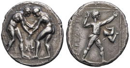 GRÈCE ANTIQUE - GREEK
Pamphylie, Aspendos. Statère ND (330-300 av. J.-C.), Aspendos.
SNG.Cop 228 ; Argent - 10,53 g - 23 mm - 12 h
Quelques marques au...