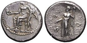 GRÈCE ANTIQUE - GREEK
Cilicie, Nagidos. Statère ND (400-384 av. J.-C.), Nagidos.
SNG France 25 ; Argent - 10,74 g - 22 mm - 4 h
Frappe légèrement déce...