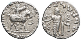 GRÈCE ANTIQUE - GREEK
Royaume indo-scythe, Azès II (c.35-12 av. J.-C.). Drachme ND, Taxila.
Mitch. type 859 ; Argent - 2,23 g - 14 mm - 1 h
TTB à Supe...