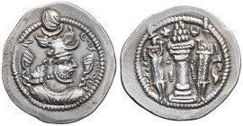 GRÈCE ANTIQUE - GREEK
Empire sassanide, Péroz I (457/8-484). Drachme ND (457-484), WH (Veh-Ardashir).
SNS type IIIb/1c - Göbl type III/1 ; Argent - 4,...