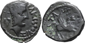 GAULE - CELTIC
Carnutes. Bronze à la légende TASGETIOS (TASGIITIOS) et au pégase ND (seconde moitié du Ier siècle avant J.-C.).
DT.2593 - LT.6295 - RI...