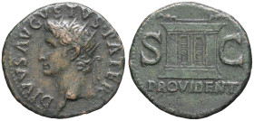 EMPIRE ROMAIN - ROMAN
Tibère (14-37). As, pour Divin Auguste ND (22-30), Rome.
RIC.81 ; Bronze - 11,19 g - 27 mm - 6 h
TB à TTB.
