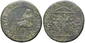 EMPIRE ROMAIN - ROMAN
Caligula (37-41). Sesterce ND (37-38), Rome.
RIC.36 ; Bronze - 25,55 g - 35,5 mm - 6 h
TTB.