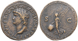EMPIRE ROMAIN - ROMAN
Néron (54-68). As ND (64-68), Lyon.
RIC.606 ; Bronze - 9,79 g - 30,5 mm - 5 h
TB à TTB.