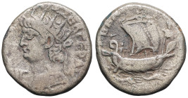 EMPIRE ROMAIN - ROMAN
Néron (54-68), Égypte. Tétradrachme An 13 (66-67), Alexandrie.
RPC.I, 5296 ; Billon - 11,91 g - 24 mm - 12 h
TB.