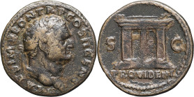 EMPIRE ROMAIN - ROMAN
Titus César (69-79). As ND (73), Rome.
RIC.655 - C.174 ; Bronze - 10,21 g - 27 mm - 6 h
Quelques traces de corrosion dans les ch...