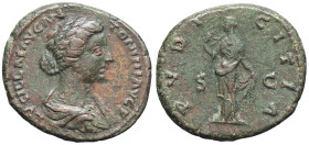 EMPIRE ROMAIN - ROMAN
Lucille, femme de Lucius Verus (161-169). As ND (164-169), Rome.
RIC.1758 ; Bronze - 12,43 g - 24,5 mm - 12 h
TTB.