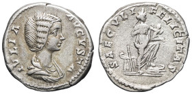 EMPIRE ROMAIN - ROMAN
Julia Domna (193-211). Denier ND (196-211), Rome.
RIC.577 ; Argent - 3,64 g - 17,5 mm - 6 h
TTB.