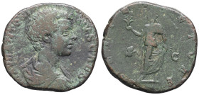 EMPIRE ROMAIN - ROMAN
Caracalla (198-217). Sesterce ND (196-197), Rome.
RIC.401 ; Bronze - 17,90 g - 26 mm - 5 h
TB.