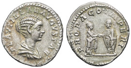 EMPIRE ROMAIN - ROMAN
Plautille (202-211). Denier ND (202-205), Rome.
RIC.362 ; Argent - 3,42 g - 18,5 mm - 1 h
Superbe.