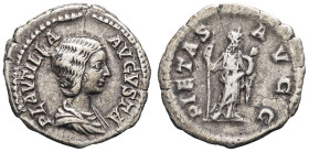 EMPIRE ROMAIN - ROMAN
Plautille (202-211). Denier ND (202-205), Rome.
RIC.367 ; Argent - 3,01 g - 18,5 mm - 12 h
TTB.