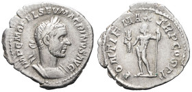 EMPIRE ROMAIN - ROMAN
Macrin (217-218). Denier ND (217), Rome.
RIC.2b ; Argent - 3,13 g - 20 mm - 6 h
TTB.