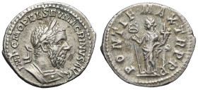 EMPIRE ROMAIN - ROMAN
Macrin (217-218). Denier ND (217), Rome.
RIC.4b ; Argent - 3,28 g - 19 mm - 1 h
TTB.