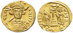 EMPIRE BYZANTIN - BYZANTINE
Constantin IV (668-685). Solidus, avec Héraclius et Tibère ND (674-680), Constantinople, 2e officine.
BC.1156 - Morrisson ...