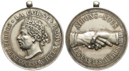 ALGÉRIE - ALGERIA
IIIe République (1870-1940). Médaille, La Corse, société de secours mutuels d’Alger ND, Paris.
Gail.1157 ; Métal blanc - 23,57 g - 3...