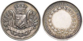 ALGÉRIE - ALGERIA
IIIe République (1870-1940). Médaille, exposition industrielle, scolaire et artistique d’Alger, par Massonnet 1881, Paris.
Esc.170 ;...