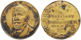 ALGÉRIE - ALGERIA
IIIe République (1870-1940). Médaille, visite du président Émile Loubet à Bône 1903.
Esc.- ; Laiton fourré - 5,07 g - 38 mm - 12 h
U...