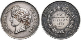 ALGÉRIE - ALGERIA
IIIe République (1870-1940). Médaille, gouvernement général de l’Algérie, enseignement du français, par O. T. ND (attribution en 191...