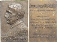 ALGÉRIE - ALGERIA
IIIe République (1870-1940). Plaquette, Joseph Curtillet doyen de la faculté d’Alger, par Louis Dideron 1927, Paris (Janvier et Duva...