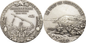 ALGÉRIE - ALGERIA
Gouvernement provisoire de la République française (1944-1946). Médaille, centenaire de la Chambre de commerce de Philippeville, par...