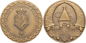 ALGÉRIE - ALGERIA
IVe République (1947-1958). Médaille, centenaire de la Caisse d’épargne d’Alger, par R. Baron 1952.
Esc.- ; Bronze - 98,40 g - 59 mm...