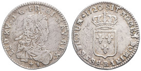 FRANCE / CAPÉTIENS - FRANCE / ROYAL
Louis XV (1715-1774). Sixième d’écu de France 1720, R, Orléans.
Dy.1668 - G.297 ; Argent - 3,98 g - 24 mm - 6 h
Ré...