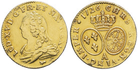 FRANCE / CAPÉTIENS - FRANCE / ROYAL
Louis XV (1715-1774). Louis d’or aux lunettes 1726, A, Paris.
Dy.1640 - G.340 - Fr.461 ; Or - 8,14 g - 24 mm - 6 h...