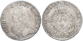FRANCE / CAPÉTIENS - FRANCE / ROYAL
Louis XV (1715-1774). Écu aux rameaux d’olivier 1727, T, Nantes.
Dy.1675 - G.321 - Dav.1330 ; Argent - 29,13 g - 4...