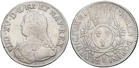 FRANCE / CAPÉTIENS - FRANCE / ROYAL
Louis XV (1715-1774). Écu aux rameaux d’olivier 1728, L, Bayonne.
Dy.1675 - G.321 - Dav.1330 ; Argent - 29,14 g - ...