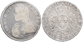 FRANCE / CAPÉTIENS - FRANCE / ROYAL
Louis XV (1715-1774). Demi-écu aux rameaux d’olivier 1731, P, Dijon.
Dy.1676 - G.313 ; Argent - 14,34 g - 33 mm - ...