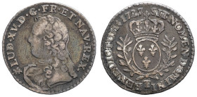 FRANCE / CAPÉTIENS - FRANCE / ROYAL
Louis XV (1715-1774). Vingtième d’écu aux rameaux d’olivier 1727, T, Nantes.
Dy.1679 - G.283 ; Argent - 1,38 g - 1...