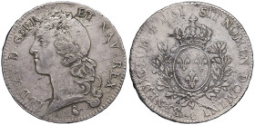 FRANCE / CAPÉTIENS - FRANCE / ROYAL
Louis XV (1715-1774). Écu au bandeau 1761, A, Paris.
Dy.1680 - G.322 - Dav.1331 ; Argent - 29,34 g - 41 mm - 6 h
Q...