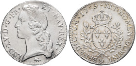 FRANCE / CAPÉTIENS - FRANCE / ROYAL
Louis XV (1715-1774). Écu au bandeau 1763, &, Aix-en-Provence.
Dy.1680 - G.322 (R4) - Dav.1331 ; Argent - 29,44 g ...