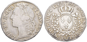 FRANCE / CAPÉTIENS - FRANCE / ROYAL
Louis XV (1715-1774). Demi-écu au bandeau 1744, O, Riom.
Dy.1681 - G.314 (R3) ; Argent - 14,48 g - 31,5 mm - 6 h
T...