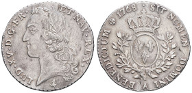 FRANCE / CAPÉTIENS - FRANCE / ROYAL
Louis XV (1715-1774). Cinquième d’écu au bandeau 1768, A, Paris.
Dy.1682 - G.299 ; Argent - 5,87 g - 25 mm - 6 h
E...