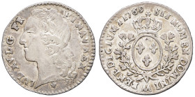FRANCE / CAPÉTIENS - FRANCE / ROYAL
Louis XV (1715-1774). Dixième d’écu au bandeau 1769, AA, Metz.
Dy.1683 - G.292 ; Argent - 2,89 g - 21,5 mm - 6 h
D...