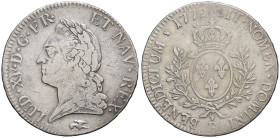 FRANCE / CAPÉTIENS - FRANCE / ROYAL
Louis XV (1715-1774). Écu dit à la vieille tête 1772, D, Lyon.
Dy.1685 - G.323 - Dav.1332 ; Argent - 28,35 g - 41 ...