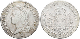 FRANCE / CAPÉTIENS - FRANCE / ROYAL
Louis XV (1715-1774). Écu dit à la vieille tête 1774, Q, Perpignan.
Dy.1685 - G.323 - Dav.1332 ; Argent - 29,39 g ...