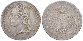 FRANCE / CAPÉTIENS - FRANCE / ROYAL
Louis XV (1715-1774). Cinquième d’écu dit à la vieille tête 1771, 2e semestre, A, Paris.
Dy.1687 - G.300 ; Argent ...