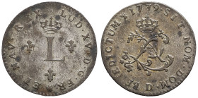 FRANCE / CAPÉTIENS - FRANCE / ROYAL
Louis XV (1715-1774). Double sol 1739, D, Lyon.
Dy.1690 - G.281 (R3) - Lec.263 ; Billon - 2,05 g - 22,5 mm - 6 h
T...