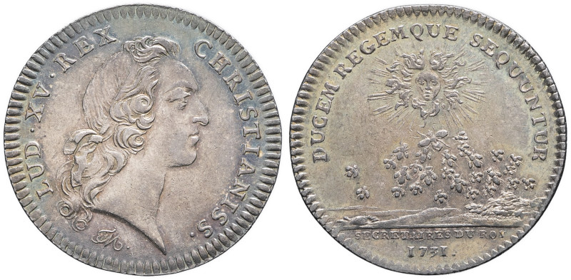 FRANCE / CAPÉTIENS - FRANCE / ROYAL
Louis XV (1715-1774). Jeton, Secrétaires du ...